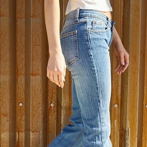 John Galt Medium Blue Brielle Bootcut Low Rise Jeans